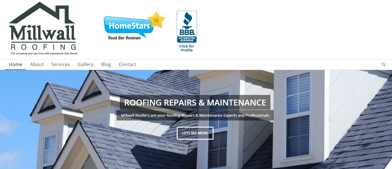 Millwall Roofing's Homepage