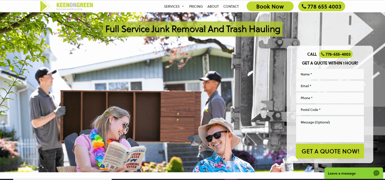 Keen On Green Disposal & Recycling Inc.'s Homepage