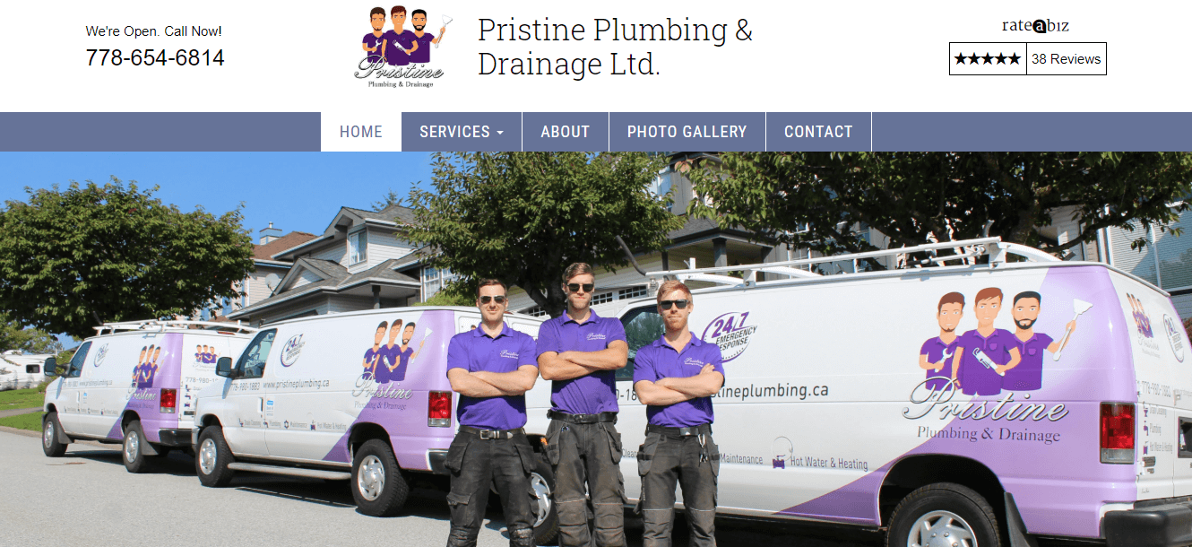 Pristine Plumbing & Drainage Ltd.'s Homepage