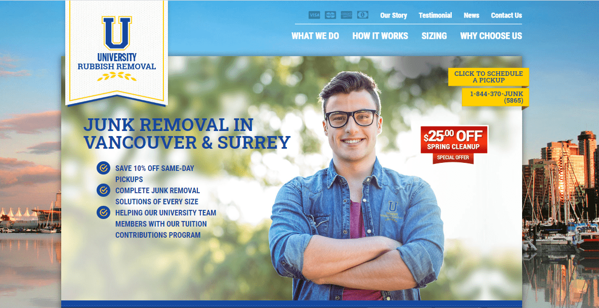 University Rubbish Removal's Homepage