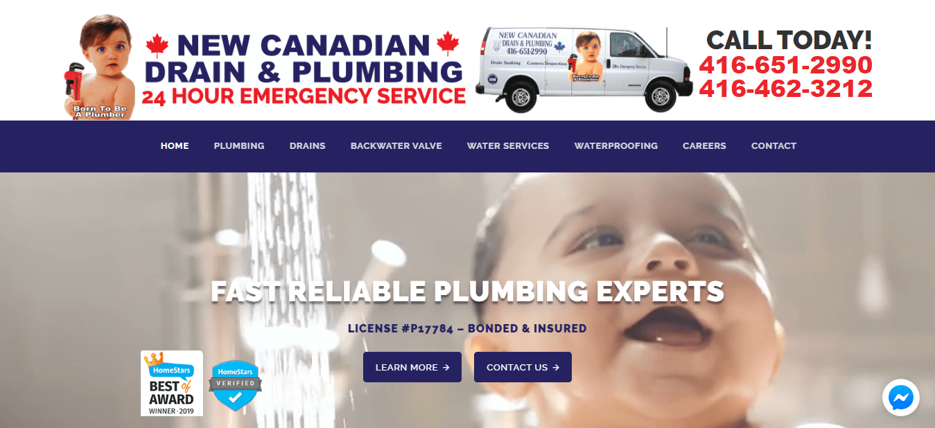 New Canadian Drain & Plumbing's Homepage