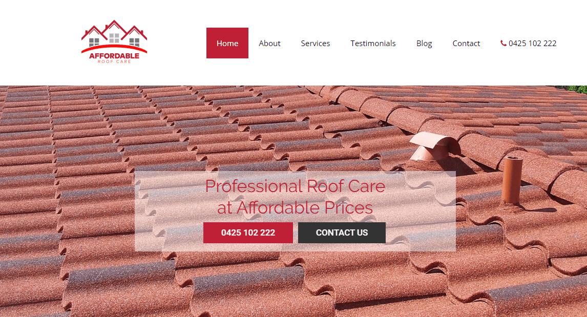 Affordable Roof Care's Homepage