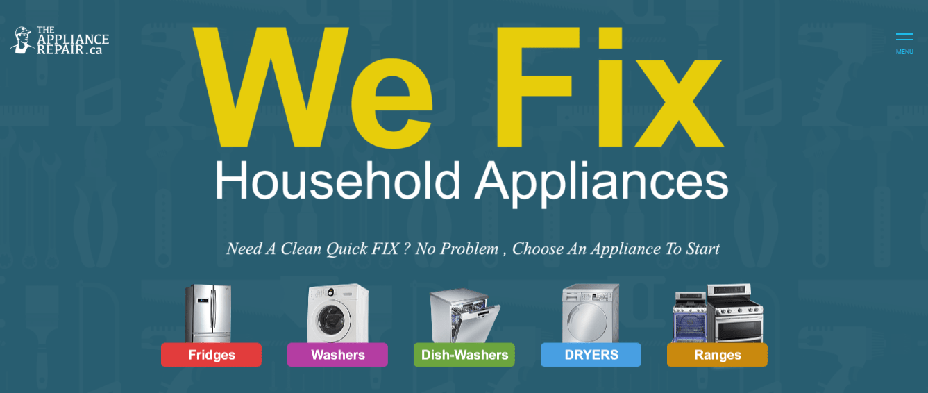 GTA Appliances Repair Inc.'s Homepage