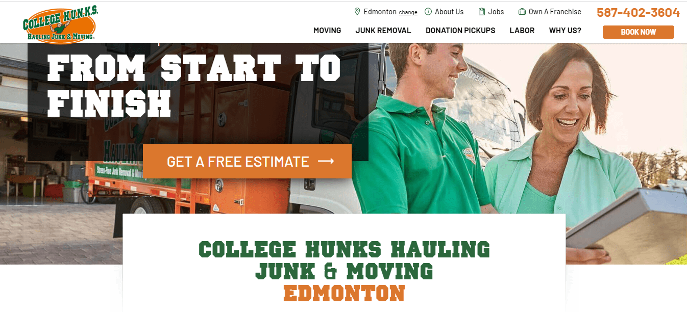 College Hunks Hauling Junk & Moving's Homepage