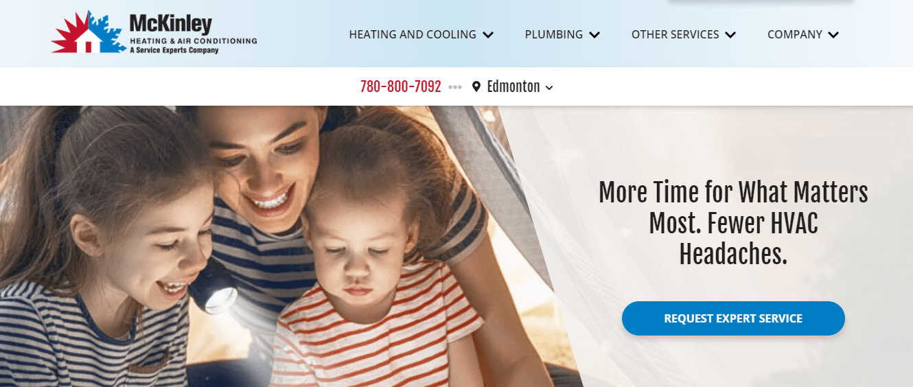 McKinley Heating Service Experts' Homepage