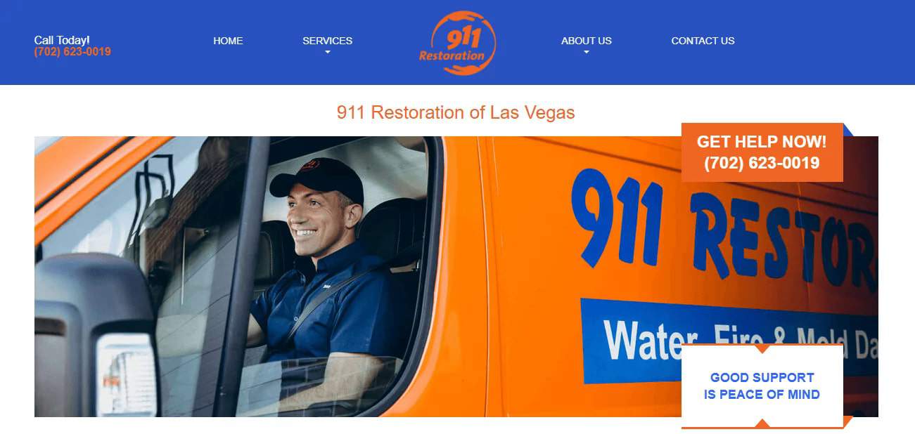 911 Restoration's Homepage - Best Water Damage Restoration in Las Vegas