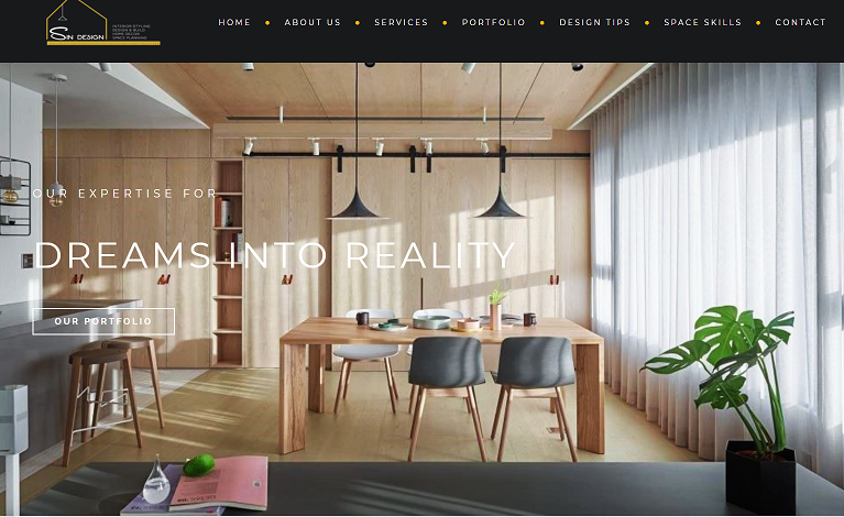 SIN Design Studio & Builder home page
