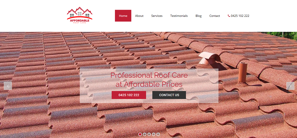 Affordable Roof Care's Homepage