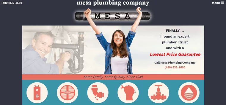 Mesa Plumbing's Homepage