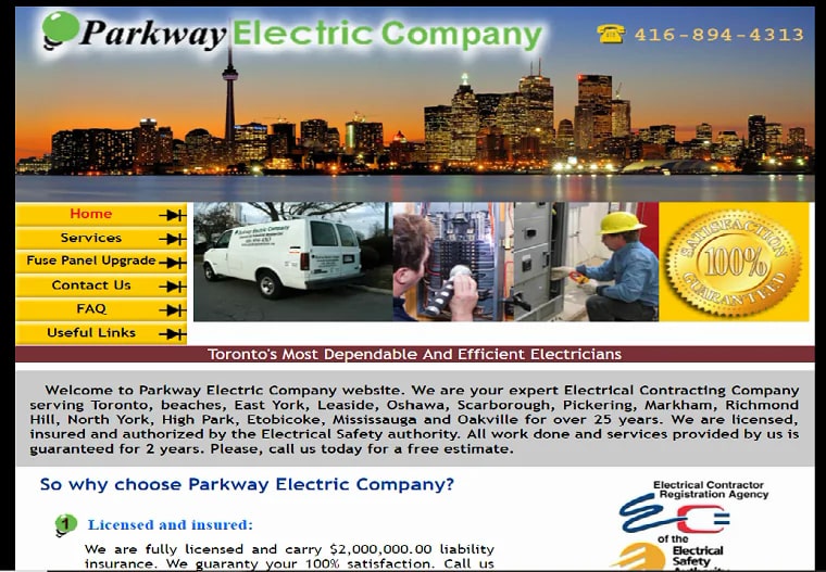 Parkway Electric Company's Homepage