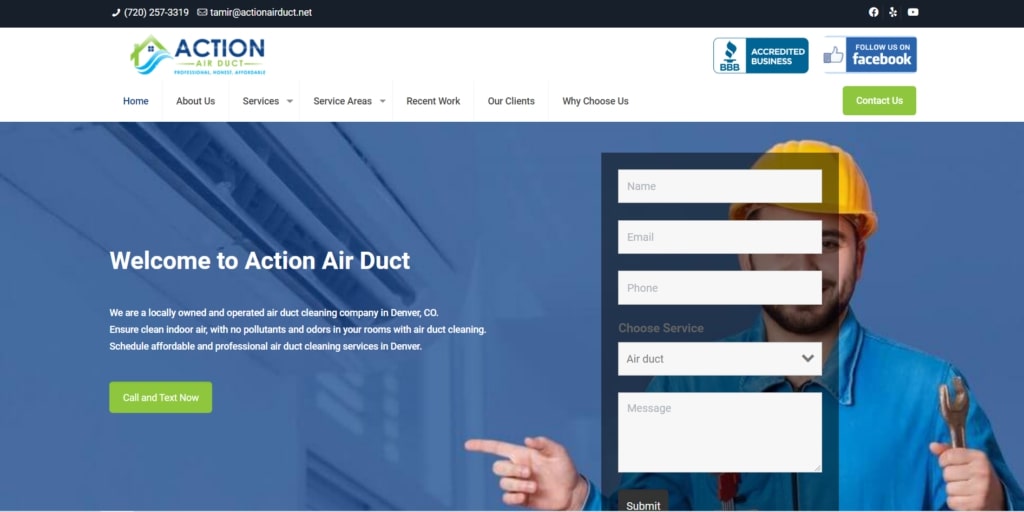 Action Air Duct's homepage