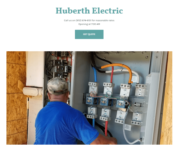 Huberth Electric's Homepage