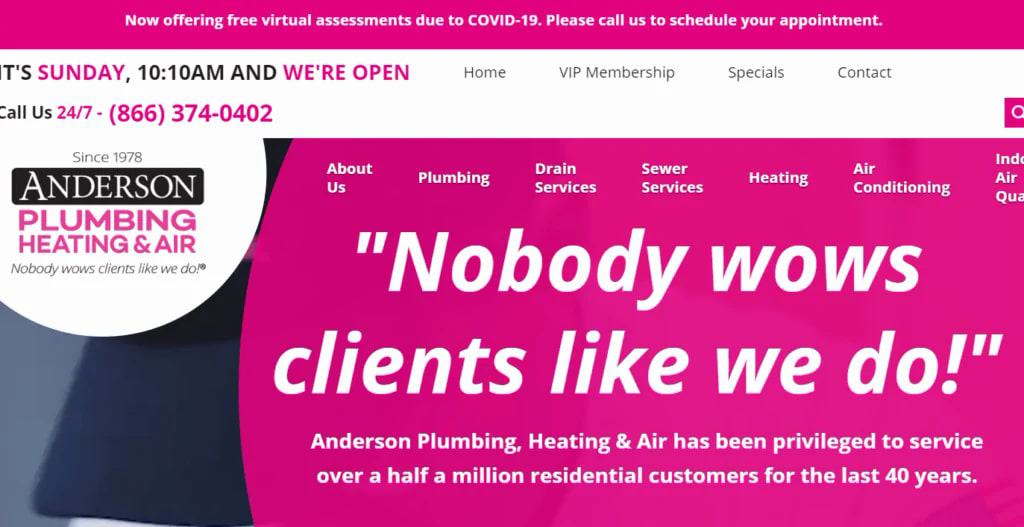 Anderson Plumbing's Homepage