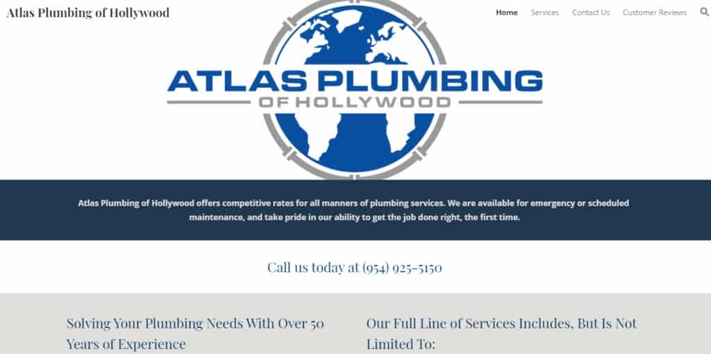 Atlas Plumbing of Hollywood's Homepage