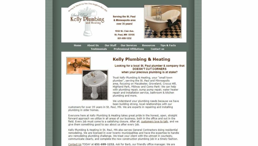 Kelly Plumbing's Homepage