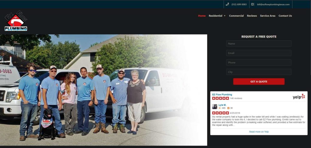 EZFlow Plumbing's Homepage