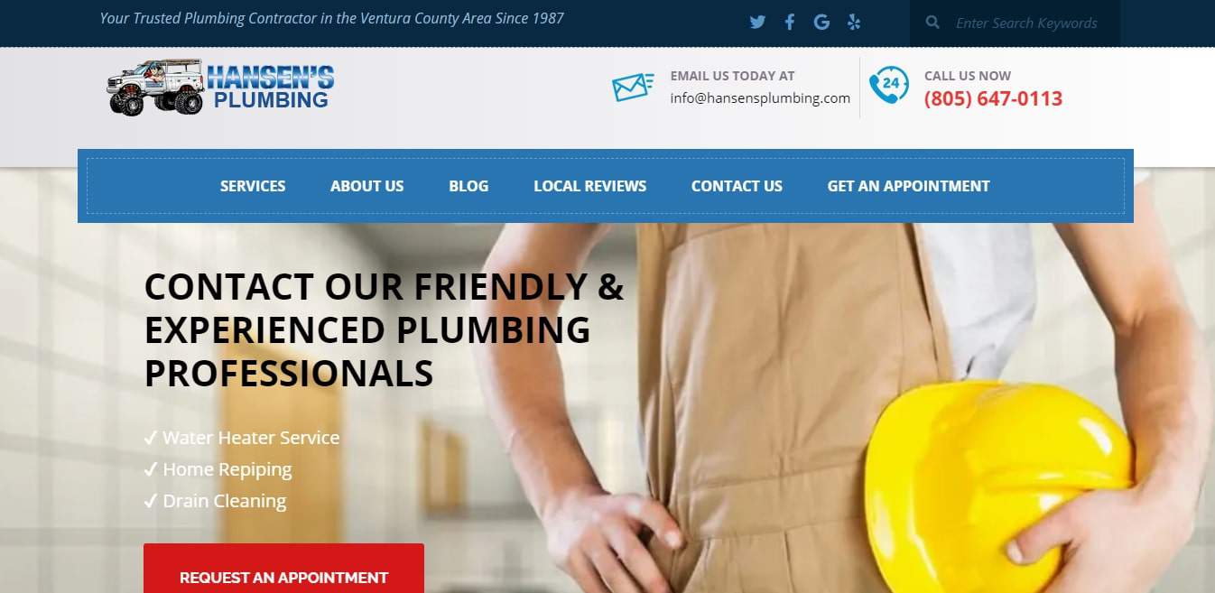 Hansen's Plumbing's Homepage