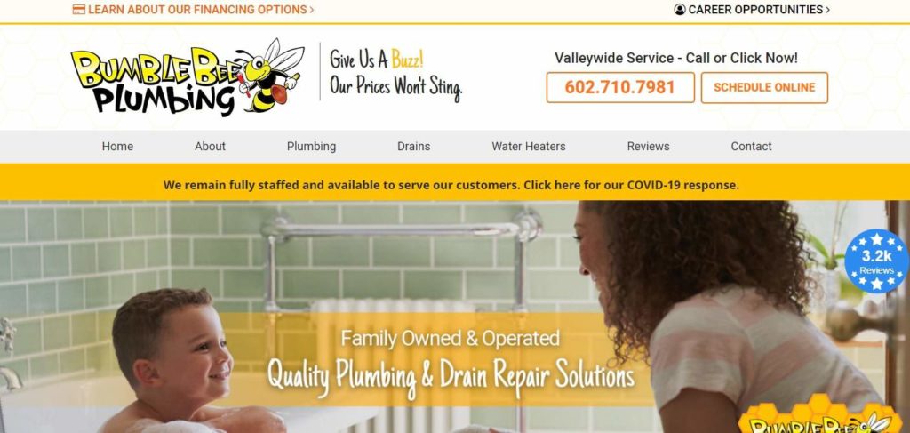 Bumble Bee Plumbing's Homepage