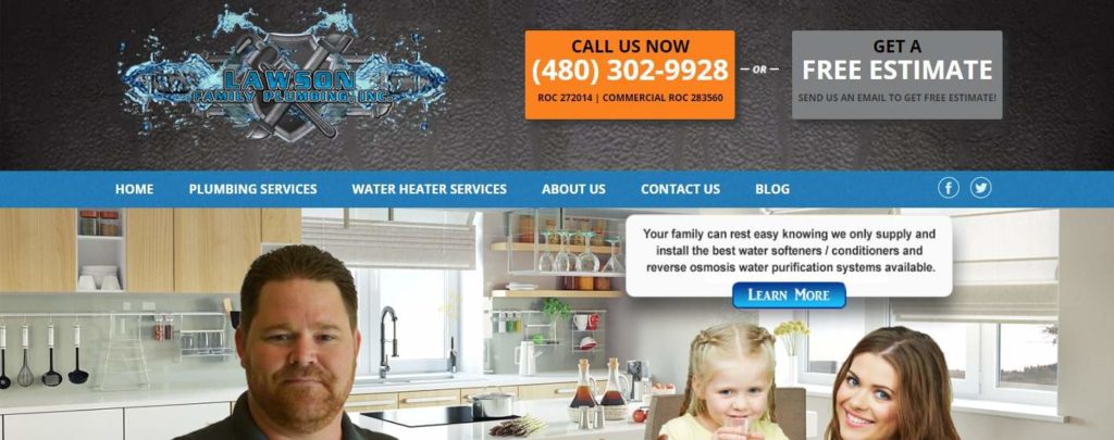 Lawson Family Plumbing's Homepage