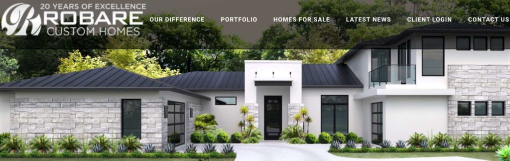 Robare Custom Homes' Homepage