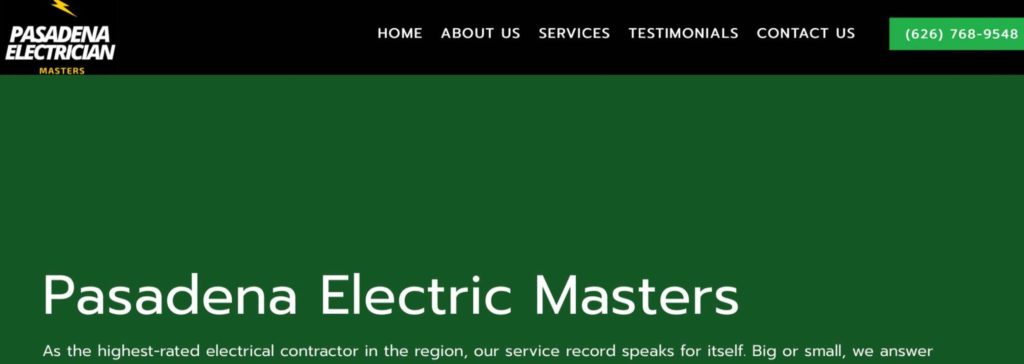 Pasadena Electrician Masters' Homepage