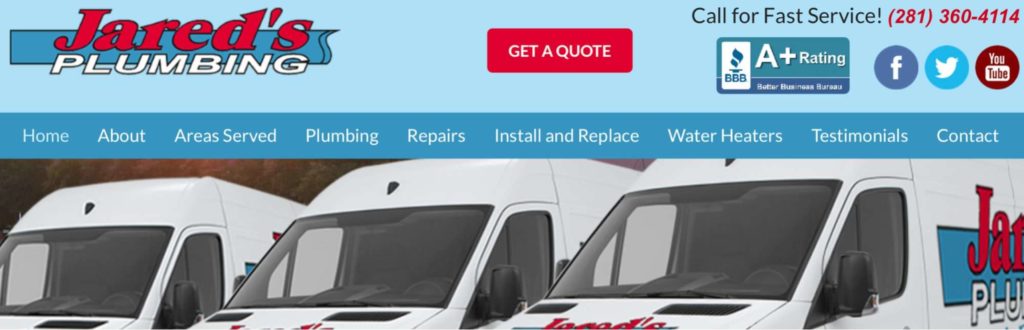 Jared's Plumbing, LLC's Homepage