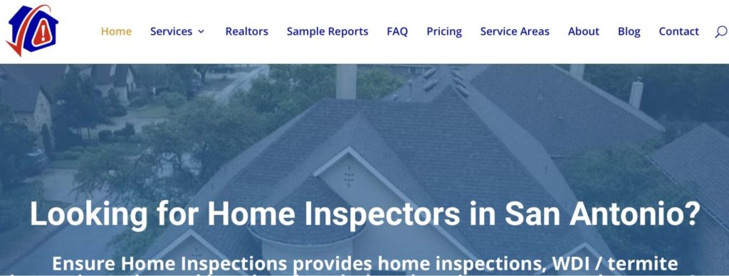 Ensure Home Inspection's Homepage