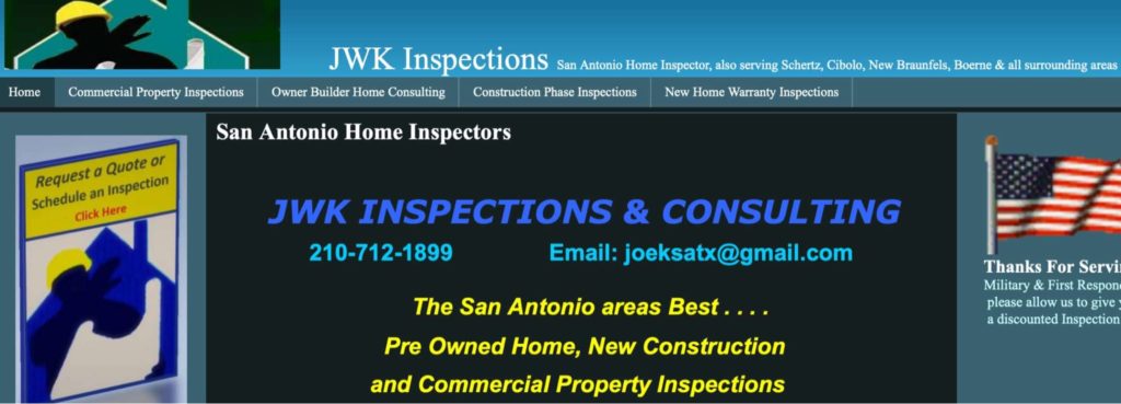 JWK Inspections' Homepage