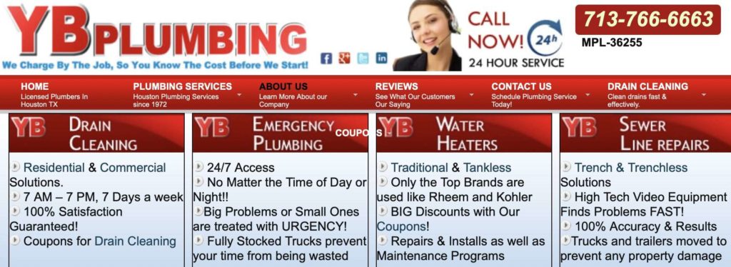 YB Plumbing's Homepage