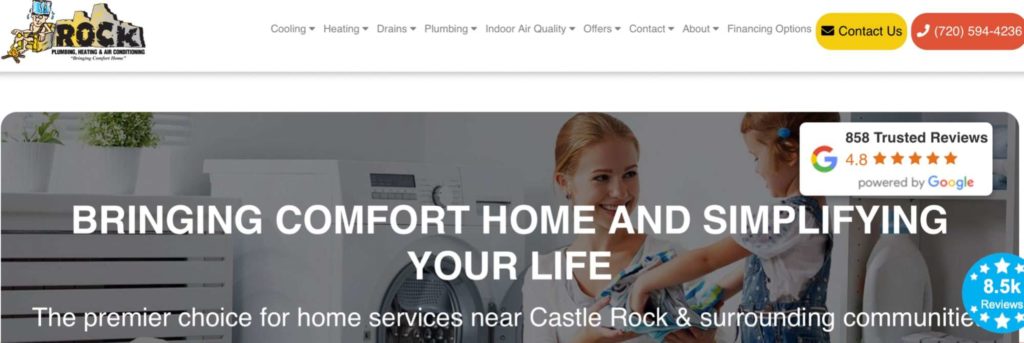 Rock Plumbing, Heating & Air Conditioning's Homepage