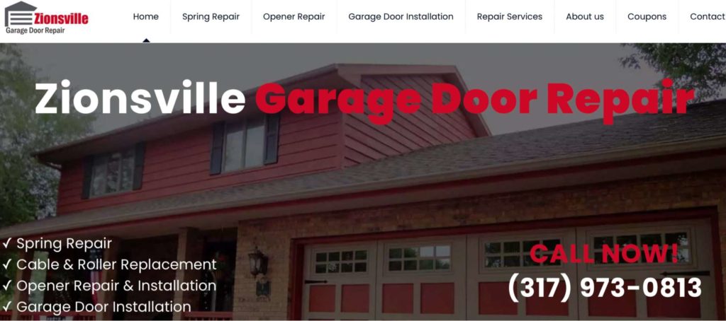 Zionsville Garage Door Repair's Homepage