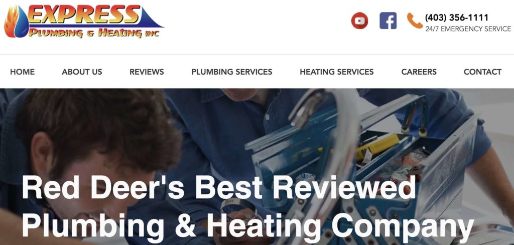 Express Plumbing & Heating Inc's Homepage