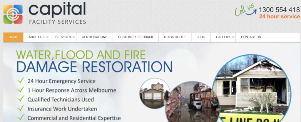 Capital Facility Services' Homepage