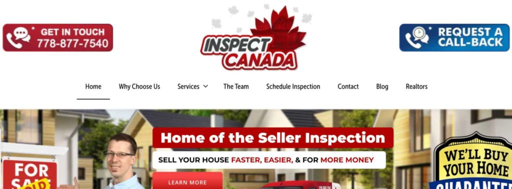 Inspect Canada's Homepage