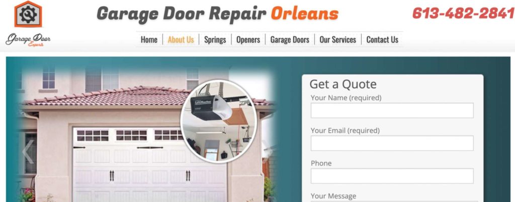 Garage Door Repair Orleans' Homepage