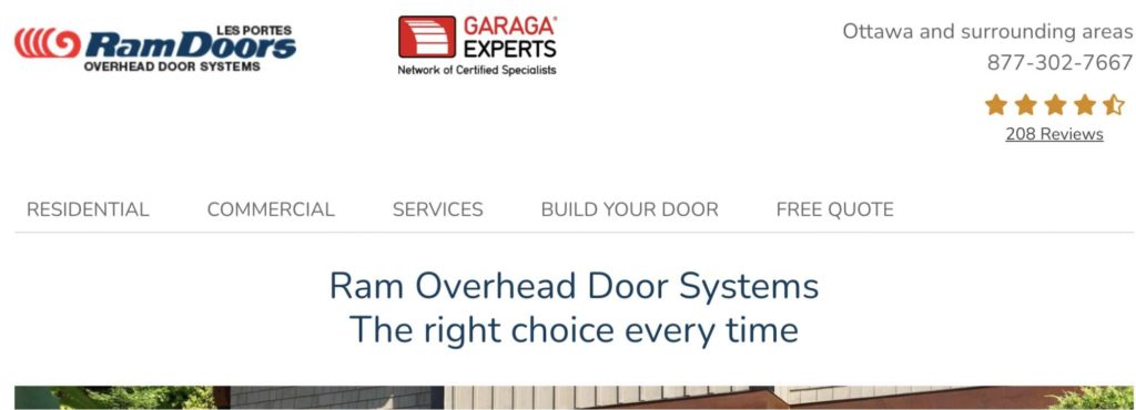 Ram Overhead Door Systems' Homepage