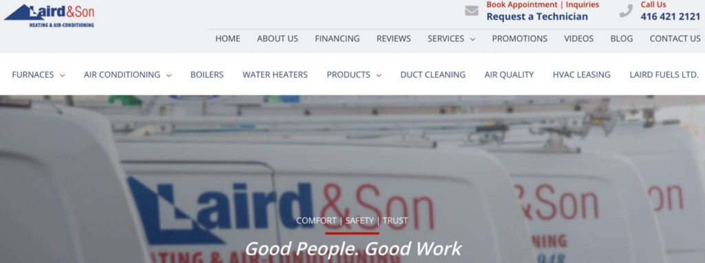 Laird & Son Heating & Air Conditioning's Homepage