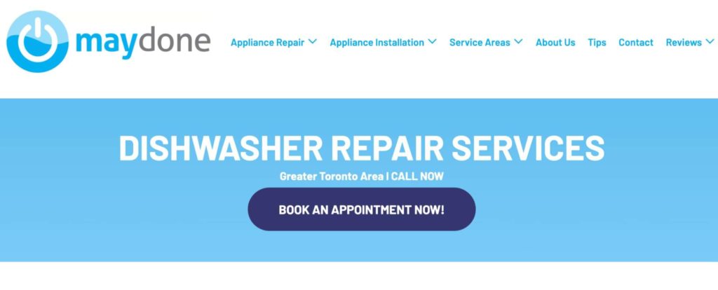 Maydone Appliance Repair's Homepage