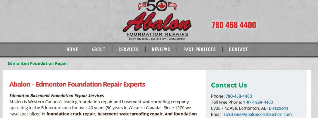 Abalon Foundation Repairs' Homepage