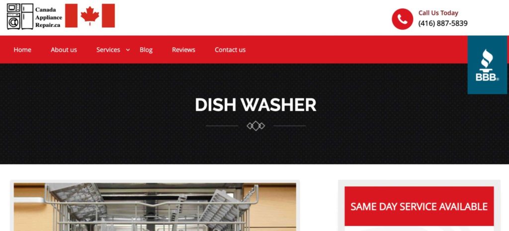 Canada Appliance Repair's Homepage