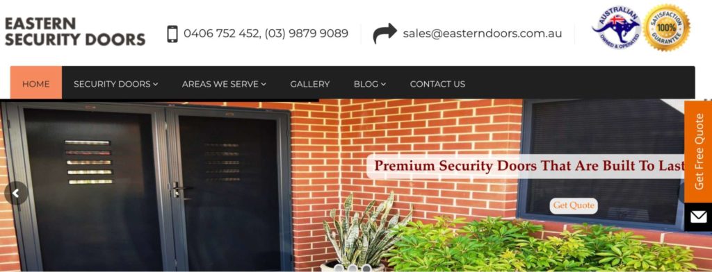 Eastern Security Doors' Homepage