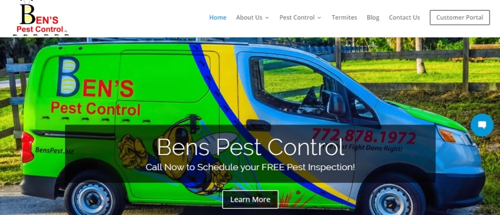 Ben’s Pest Control's Homepage