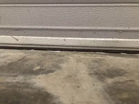 Improperly Sealed Garage Doors